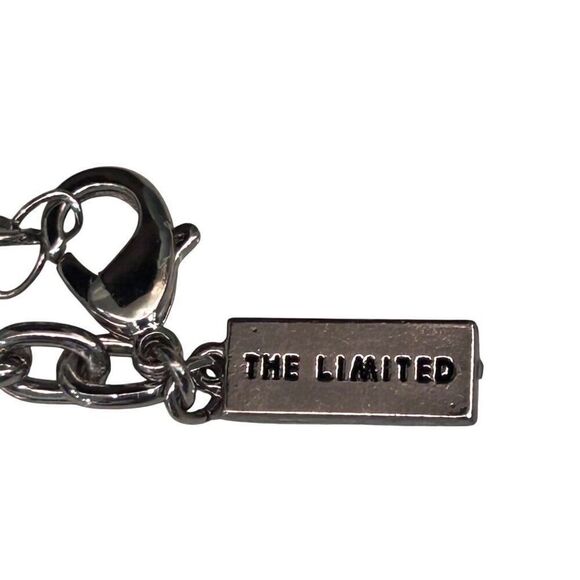 Vtg The Limited Blue Lace Agate Stone & Beads Layered Bib Necklace 19" Signed - Picture 5 of 6